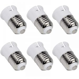 E27 vers B22 pour Ampoule LED &agrave; Ba&iuml;onnette, Base de Lampe Convertisseur pour Passer de E27 &agrave; B22, Adaptateur &agrave; Vis vers Douille Ba&iuml;onnette, lot de 6
