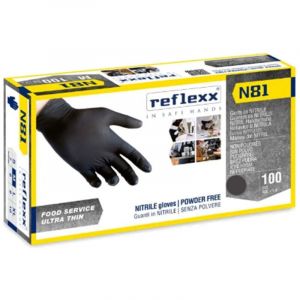 Gants de travail en nitrile ultra fins Reflexx N81 Food line - l
