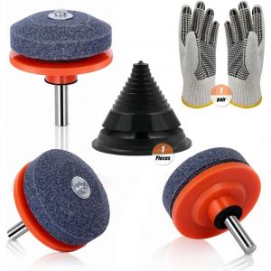 Aiguiseur de Lame de Tondeuse &agrave; Gazon Tondeuse &agrave; Gazon Universel Tondeuse Outils de Jardin Outil de Meulage de Foret pour la Plupart des Perceuses