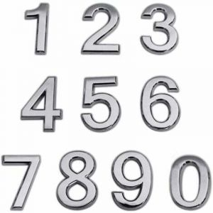 Chiffre Boite aux Lettres Numero de Maison Adhesif 0 &agrave; 9 Num&eacute;ro de Rue d'Adresse Design Adh&eacute;sif Num&eacute;ro de Porte de Maison Numero Maison Design pour
