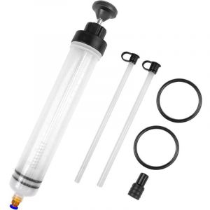 Seringue d'aspiration d'huile 500 ml, pompe de transfert, seringue de liquide de frein avec tube rallonge - Seringue de vidange &agrave; pompe manuelle