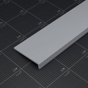 Mon Marché Déco - Appui de fenêtre pvc l. 20 cm x ép. 9 mm - Gris - 80 cm