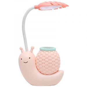 Lumières LED，Lampe de bureau LED USB chargeant la lecture des enfants protection des yeux veilleuse dessin animé escargot