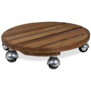 Roule plante BOIS rond naturel 45 cm