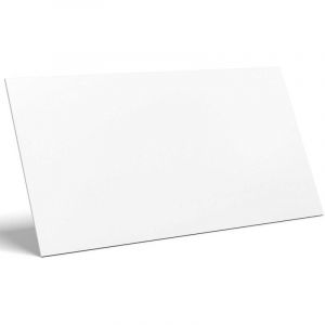 Ilcom &ndash; Carreau de ciment taill&eacute; 30 x 60 cm &ndash; Super White Mat 9mm &ndash; Surface mate pour salle de bain et cuisine &ndash; Pose pr&eacute;cise avec bords polis