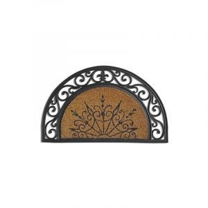 Idmat - Tapis coco coral demi lune 45x75cm