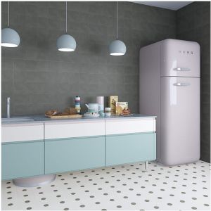 Carrelage gr&egrave;s c&eacute;rame effet carreau ciment uni Pop Tile Sixties 15x15cm (8 couleurs) 15x15 cm Gris Moyen - Satin&eacute; - bo&icirc;te de 1 m2