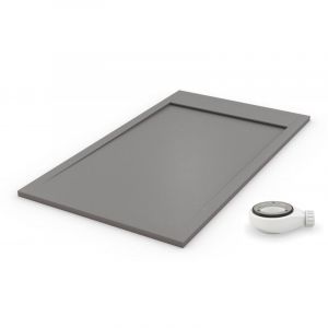 PDD - Receveur de douche extra plat premium ambiente Gris poussi&egrave;re Ral 7037 100x150