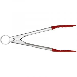Mini pince &agrave; servir (avec silicone) - rouge - 18 cm - - Cuisipro
