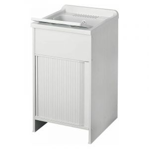 Banyo - Bac à laver avec meuble et porte jalousie Dimension bac à laver: 500 x 500 x 850 mm