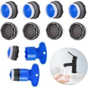 Gabrielle - 8 Pi&egrave;ces Mousseur Robinet Filtre M21, A&eacute;rateur de Robinet, Mousseur A&eacute;rateur avec 2 Cl&eacute;, Mousseur Robinet Economie Eau pour Mitigeur