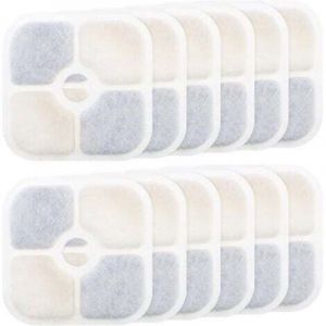 Filtres de fontaine &agrave; eau 12 pi&egrave;ces - pour Catit PIXI 43717 - Filtre &agrave; charbon actif - Haute qualit&eacute; - Purifiant - Recharge - Filtres de fontaine