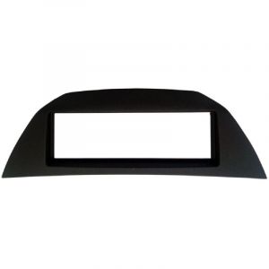 Cadre autoradio FA463 compatible avec Renault Laguna 3 ap07 - Noir Rubbertouch