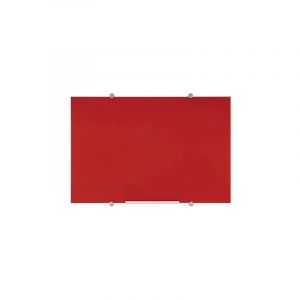 Tableau en verre magnétique Flow 90 x 120 cm Bi-office rouge