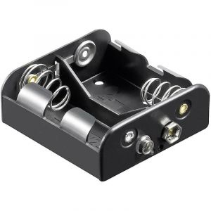 Support de pile 2x LR14 (c) Goobay 11455 raccordement par empreinte pile 9V (l x l x h) 62.5 x 55.8 x 23.5 mm X39735