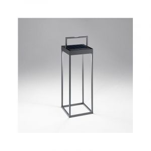 Perenz - Lampe de table solaire et rechargeable cage de Gris Foncé H50cm