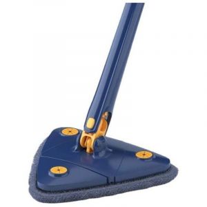 Balai triangulaire Upattend, balai de nettoyage r&eacute;glable rotatif &agrave; 360&deg;, humide et sec avec long manche extensible, essorage automatique pour le
