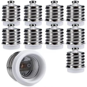 [JAMAIS UTILISÉ] 10x adaptateur de douille - 10x convertisseur de douilles E40 vers E27 - Adaptateur de support de lampe culot E27 pour ampoule LED