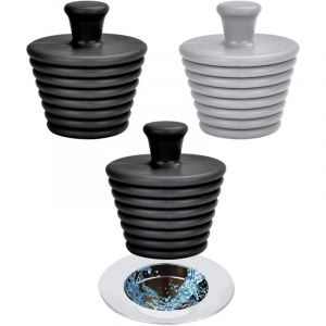 Linghhang - 3 Pi&egrave;ces Bouchon de Lavabo Caoutchouc Bouchon Baignoire Universel Bouchon d'Evier Cuisine Lavabo Universels en Silicone Bouchon de