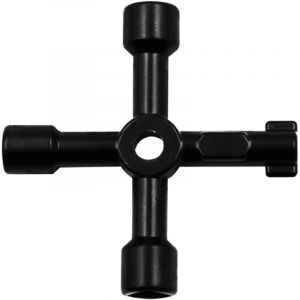 4In1 croix interrupteur clé clé outil accessoires universel carré Triangle Train électrique armoire boîte ascenseur armoire clé
