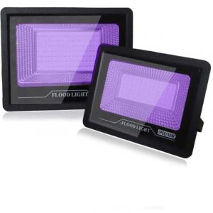 1 pcs Projecteur UV LED 50W Eleganted Lampe &agrave; longueur d'onde 395-400nm Lumi&egrave;re Noire IP66 Imperm&eacute;able, Lampe LED Ultra-violet, Eclairage &agrave; Effet