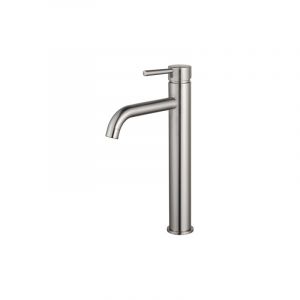 Fortifura Calvi Robinet de lavabo réhaussé H33.1cm à poser Inox brossé