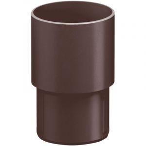 Raccord de tuyau de descente, raccord de tuyau d'&eacute;coulement en pvc Accessoires de goutti&egrave;re, montage simple par embo&icirc;tement, Made in Germany - 75mm