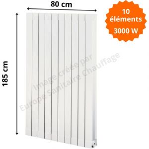Radiateur aluminium H.185 x 80 cm Oscar 1800 Deville 3000 w