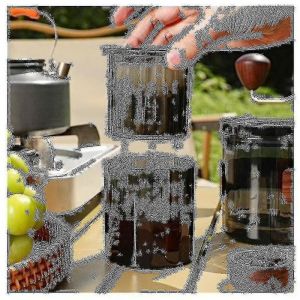 Feiyue - Cafetière avec filtre permanent Filtre à café réutilisable en acier inoxydable Conception empilable