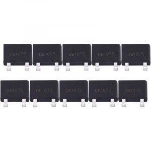 Composants &eacute;lectroniques, pont de diode avec pleine tension de courant, pont redresseur, pont de diode 1 A 1000 V, pont redresseur DB107S pour