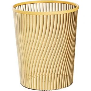 Poubelle de Bureau dor&eacute;e en Pet, 8, 4 x 9, 8 Pouces, avec Anneau de Serrage, id&eacute;ale pour Le Salon, la Chambre et la Salle Bain.