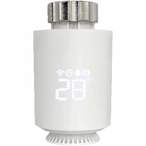 T&ecirc;te Thermostatique Radiateur , Vanne Thermostatique Connect&eacute;e Programmable, Thermostat Radiateur Compatible avec Alexa, Smart Life APP Contr&ocirc;le,