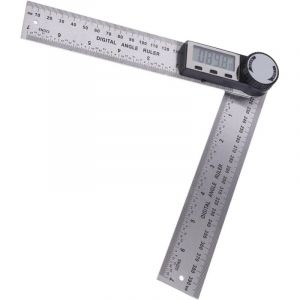 Goniom&egrave;tre num&eacute;rique Goniom&egrave;tre en acier inoxydable R&egrave;gle de jauge de mitre 10 &agrave; 390 mm pour le travail du bois