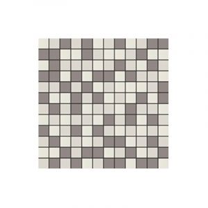 Mosaïque de grès cérame QUADROCOLOR COMBI - Mosaïque 2,5x2,5 cm B200 Greige, blanc et gris moyen - boîte de 2 m2 - Mosaïque 2,5x2,5 cm B200 Greige, b