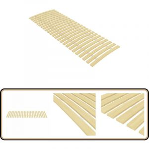 Vidaxl - Sommier à lattes avec 24 lattes 70x200 cm - Sommier à Lattes - Lit Plateforme - Cadre De Lit Pliable - Bois De Peuplier - Sommier Double