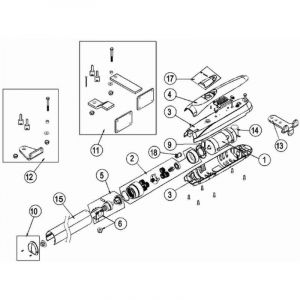 Groupe d'engrenages &agrave; vis sans fin 6LUX5V pour Luxo 5b 5bh Ditec 6lux5v Entrematic Garantie des pi&egrave;ces de rechange