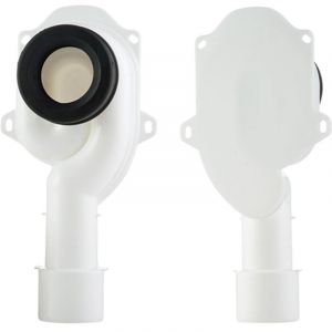 Siphon d'urinoir, blanc