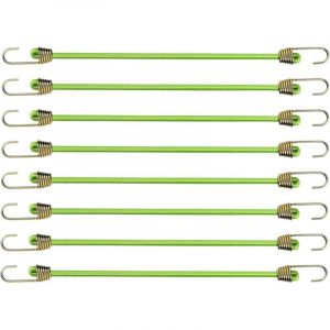 8 Pzs 25cm Tendeurs Elastiques avec Crochets Petits Cordons Elastiques avec Crochets Mini Tendeurs Sandow en Caoutchouc Universels Sangles de Tension