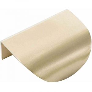 Vtizikl Feuille Forme tiroir Poign&eacute;e en Laiton Meubles Porte Bouton Pull Cabinet Armoire Poign&eacute;e de Porte L60 Solide（2 pi&egrave;ces）