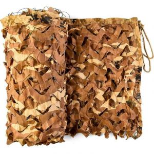 Voile d'ombrage rectangulaire en maille color&eacute;e, design camouflage, 3x6 m&egrave;tres, filet de protection solaire, filet pare-soleil