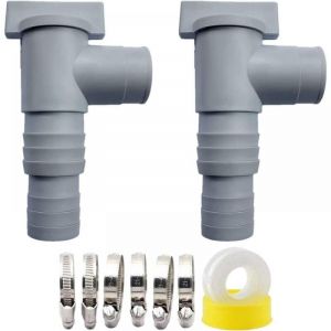 Vanne D'arrêt Pour Piscines Avec Raccord De Tuyau De 32 mm Robinet D'arrêt Pour Piscine Vanne à Piston Piscine