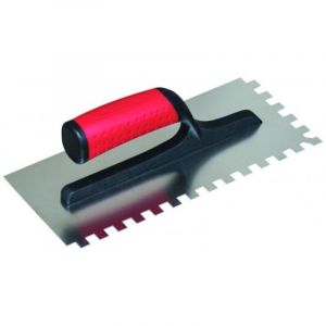 Platoir &agrave; colle inox 280x120mm - dents carr&eacute;es 10mm Taliaplast 440130