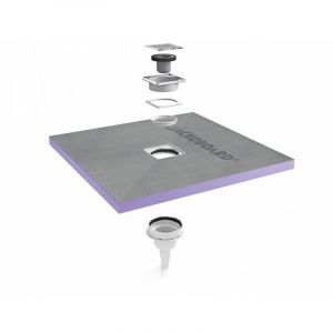 Jackon Insulation - Receveur jackoboard Aqua Centré 150X150 sv