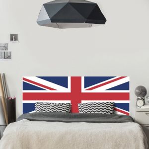 Sticker tête de lit, drapeau anglais pour le lit de votre chambre d'adulte, 60 cm X 160 cm