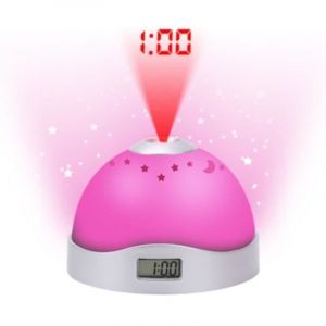 R&eacute;veil de ciel &eacute;toil&eacute; de veilleuse de projection, horloge num&eacute;rique de ciel &eacute;toil&eacute; &agrave; LED, r&eacute;veil de projection pour enfants