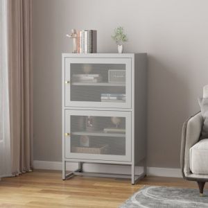 Armoire métallique Sund acier 102 x 60 x 40 cm gris [en.casa]