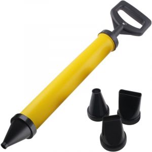 Pistolet &agrave; joints pour mortier avec 4 buses, presse &agrave; mortier, pompe &agrave; mortier manuelle pour b&eacute;ton avec accessoires, pistolet &agrave; mortier DIY pour