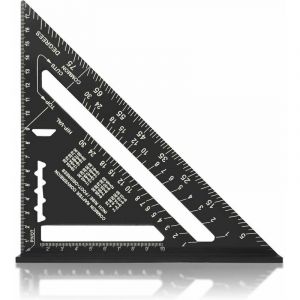 Equerre Menuisier MULTI FONCTIONS Metal Aluminium Regle &Eacute;querre Trusquin Guide Raporteur Angle 45 90 Degres/Outillage Charpentier/Outil Tra&ccedil;age