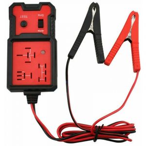 Jormftte - Testeur De Relais Automobile,Auto Relais Outil De Diagnostic,Testeur De Relais Electronique 12V, Voiture Batterie Checker Avec Clips