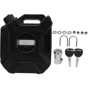 Bidon d'essence moto 3L / 0.75 Gallon, Bidon d'essence UTV montable avec support, serrure et cl&eacute;s Bidon d'essence ou d'eau d'urgence pour ATV UTV SUV